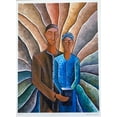 thumbnail image 2 of Nathaniel Barnes "Spiritual Bonding" HS & # Giclee on Paper FRAMED Black Art Generic, 2 of 4