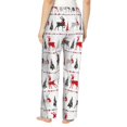 thumbnail image 6 of Pajama Pants Women, Simple Elk Deer Christmas Tree Sweatpants Soft Sleep Lounge Pants, Casual PJ Bottoms Pants with Pockets, 6 of 7