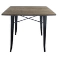 thumbnail image 2 of Tolix Dining Table Square Wooden Top, 2 of 4