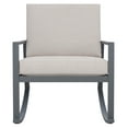 thumbnail image 2 of SAFAVIEH Cantor Outdoor Patio Rocking Chair, Grey/Light Grey, 2 of 12