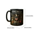 thumbnail image 4 of USA 250th Anniversary Mugs, 11oz/325ml Military Theme Eagle Design Ceramic Commemorative Coffee Mug, Patriotic Large Capacity Heat-Resistant Coffee Cup for Dad,Men,Graduation,Retirement Gifts, 4 of 9