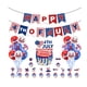 thumbnail image 1 of Toystoory El plástico celebra el patriotismo con una decoración de bandera única para eventos del 4 de julio que crean un artículo de Kits de decoración para fiestas, 1 of 6