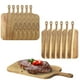 thumbnail image 2 of 12 tablas de cortar de madera, tablas de charcutería de madera de acacia con asas, tablas de cortar para cocina, tablas decorativas para servir alimentos para pan, verduras, queso, 16.1 × 4.7 pulgadas, 2 of 7