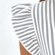 thumbnail image 2 of TaTaai Womens Short Sleeve V Neck Striped Dress Ruffled Sleeve Detail Loose Lightweight Comfortable Commute Casual Vacation Daily Wear Outfits Gift, 2 of 6