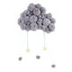 thumbnail image 3 of Adorno Para Colgar En La Pared Pom Cloud Cloud Habitación Para Niños Decoración De Dormitorio Para El Hogar Regalo gris Sunnimix Ornamento colgante de la nube, 3 of 7