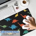 thumbnail image 4 of Long Mouse Pads for Desk,Colorful Dinosaurs Pattern Desk Mats on Top Of Desks, Desk Mouse Pad Extra Large with 3mm Non-Slip Base and Stitched Edge for Gaming,Office,Work,Home 31.5"x11.8", 4 of 6