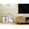 thumbnail image 2 of Dundee Deco Peel and Stick 3D Self Adhesive Foam Wallpaper - Beige, Brown Flowers in Rhombus, 2.3 ft x 2.3 ft Each, 5-Pack, 2 of 3