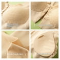 thumbnail image 4 of Bras! Ashirexll Front Close Bras for Women, Wireless Push Up Solid Color Soft Summer Thin No Steel Ring Breathable Gathering Bra Beige 3XL, 4 of 7