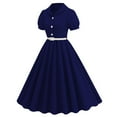 thumbnail image 2 of Staron Robes pour Femmes à Manches Courtes Robe de Soirée de Bal Robes Vintage des Années 1950 Robe de Cocktail Robe Rétro, 2 of 7