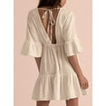 thumbnail image 4 of Charmo Womens Swimsuit Cover up Summer Casual Beach Dress Sexy V Neck Bathing Suit Cover up Dress, 4 of 5