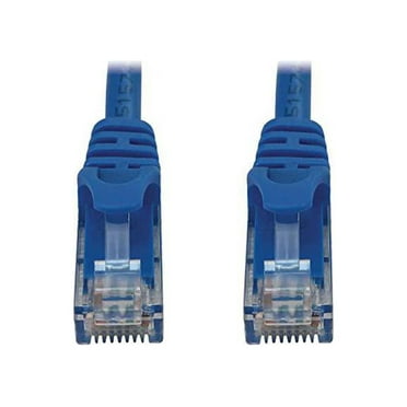 Tripp Lite Cat6a 10G Snagless Molded UTP Ethernet Cable (RJ45 M/M), PoE, Blue, 15 ft. (4.6 m) - 15 ft Category 6a Network Cable for Network Device, Switch, Patch Panel, Server, Router, Hub, Printer, C