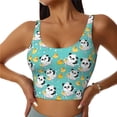 thumbnail image 2 of Lsque Panda Bathing Printed Women'S Sports Bra, Compression, Moisture Wicking, High-Impact Sports Bra For Women,Supportive sports bra-Small, 2 of 9