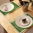 thumbnail image 3 of Football Field Placemats for Kitchen Dining Table Set of 4 A Grass Textured American Linen Washable Heat Resistant Place Mats, 3 of 3