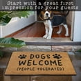 thumbnail image 4 of MAINEVENT  Dogs Welcome People Tolerated Outdoor Welcome Mat for Outside 30x17 Inch Coir, 4 of 9