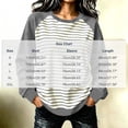 thumbnail image 3 of LUVDA Women's Raglan Stripe Crew Neck Sweatshirt Contrasting Sleeves Relaxed Fit Fall Pullover, 3 of 6