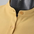 thumbnail image 5 of YUHAOTIN Shirts Men Big and Tall Spring and Autumn Plaid Stand Collar Short Sleeve Shirt Solid Color Oversize Top Bowling Shirts for Men Retro with Name 4th of July Shirts Funny Boys, 5 of 8