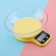 thumbnail image 4 of Báscula Digital Multifuncio Para Alimentos de Cocina Con Tazón Pantalla Lcd Portátil Liviana 3 Unidades de MediciOnnico Plástico ABS AMARILLO CAPACIDAD DE 1 G - 5 KG, 4 of 7