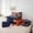 Navy Orange, variant on Feelyou Graffiti Rugby Twin Bedding Sets 7pcs, Blue Red Bedding Comforter Set