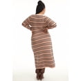 thumbnail image 2 of June & Vie Women's Plus Size Faux Wrap Sweater Midi Dress, 2 of 4
