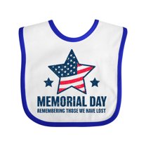 Inktastic Memorial Day Grunge Remembering Those We Have Lost Boys or Girls Baby Bib