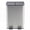 Light Gray, variant on Kitchen Trash Can, 16 Gallon Garbage Can with Dual Inner Bins, 60 Liter Large Capacity Trash Can with Soft-Close Foot Pedal, Stainless Steel