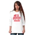 thumbnail image 5 of Number 1 Greatest Mom in the World Women's Long Sleeve T Shirt Brisco Brands L, 5 of 6