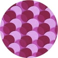thumbnail image 1 of Ahgly Company Tapis Rond Lavable en Machine Intérieur Transitionnel Heliotrope Violet, 8 Pieds Rond, 1 of 7