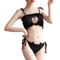 thumbnail image 1 of Gibobby Lencería para mujer sexy tangas Conjunto de Lencería sexy para mujer Día de San Valentín Disfraces de cosplay de niña(Negro, Talla única), 1 of 5