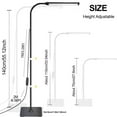 thumbnail image 2 of Gostoto LED Floor Lamp Dimmable Floor Standing Light Adjustable Gooseneck Night Light for Home Room Reading Eyelash Facial Spa Salon Makeup, 2 of 7