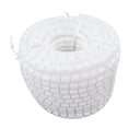 thumbnail image 4 of Organizador de cables en espiral, enrollador de cables flexible, protector de cables eléctricos, funda de tubo de PE, color blanco, 28 mm, 40 metros, 4 of 12