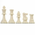 thumbnail image 1 of WALFRONT Plastic Chessmen Set International Chess Game Complete Chessmen Set Black&White ,Chessmen Set, 1 of 4