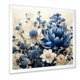 thumbnail image 2 of Designart "White Bloom Blue Bonnets Arrangement I" Blue Bonnets Picture Framed Wall Art Living Room, 2 of 5