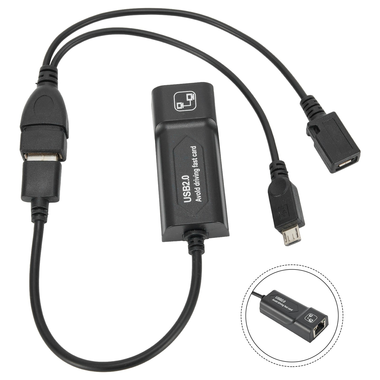 Acheter Adaptateur Ethernet PDTO LAN avec câble USB OTG pour  Fire  Stick Chromecast