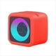 thumbnail image 1 of Altavoz Bluetooth Inalámbrico Portátil con Luz LED RGB, Compatible con TF, USB, AUX, Manos , Batería Recargable, Color Rojo., 1 of 5