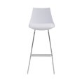 thumbnail image 2 of Wallace & Bay 30 Inch Neo White Plastic Bar Stool & Cushioned Seat (2 Pack), 2 of 5
