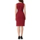 thumbnail image 3 of INSPIRE CHIC Vestido de Trabajo Elegante Sin Mangas Cuerpo Ajustado Lápiz Vestidos S Rojo, 3 of 6