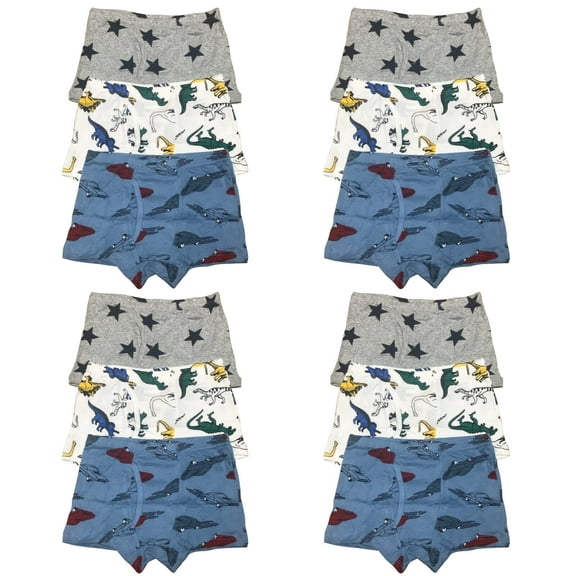 B&Q 15 Packs Toddler Little Boys Kids Underwear Cotton Boxer Briefs Size 4T 5T 6T 7T 8T