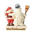 thumbnail image 2 of Jim Shore Frosty the Snowman and Santa Hugging, 2 of 2