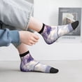 thumbnail image 2 of Naloa Lavender Blooms Window Ankle Socks for Women Non Slip Socks No Show Socks Classic Low Cut Casual Socks Casual Socks, 2 of 7