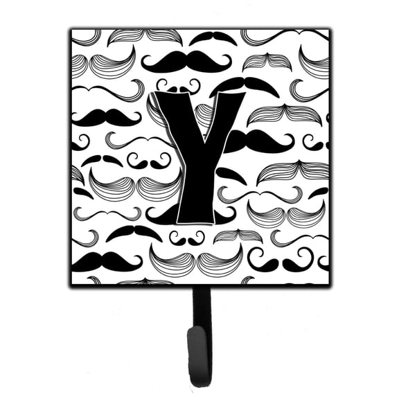 Letter Y Moustache Initial Leash or Key Holder