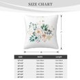 thumbnail image 4 of ZICANCN Decorative Throw Pillow Covers , Flower Daisy Leaves Couch Sofa Decorative Knit Pillow Covers for Living Room Farmhouse 12"x12", 4 of 8