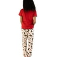 thumbnail image 2 of Lazy One Women's Pajama Set, Short Sleeves with Cute Prints, Relaxed Fit, Light Chocolate Moose, 2 of 7