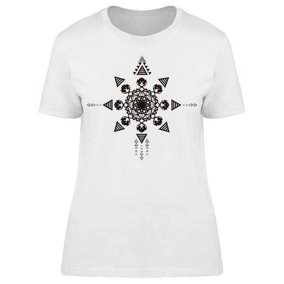Grunge Tribal Tattoo T-Shirt Women -Image by Shutterstock, Female XX-Large