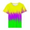 thumbnail image 4 of Kayannuo Womens Blouses Short Sleeve T Shirts for Women Valentine's Day Women's Leisure Carnival Printed Round Neck short Sleeve T-shirt Top, 4 of 4
