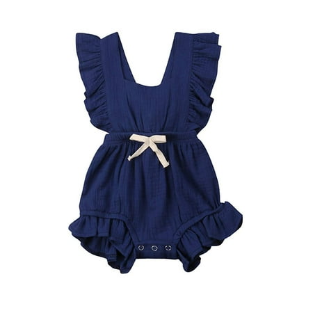 

LuiryareBaby Girls SummerJumpsuits Cotton Casual Overalls Clothes MHXX