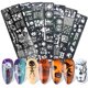 thumbnail image 2 of De Plantillas De Uñas De Halloween Plantillas De Transferencia De Placa De Estampado De Uñas De Acero Inoxidable 7 Piezas Cateissary CE006680-00, 2 of 6