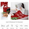 thumbnail image 4 of Winter Snowman Throw Flannel Blanket 40x60In Merry Christmas Xmas Tree Elk Red Wood Grain Super Soft Cozy Bed Blanket, Lightweight Plush Fuzzy Bed Throw for Bedroom Sofa Couch Living Room, 4 of 4