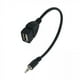 thumbnail image 1 of Paquete de 3-6 cables adaptadores convertidor OTG hembra de audio macho de 3,5 mm negro a USB 3 piezas, 1 of 8