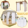 thumbnail image 4 of Sentmoon Rideau de Fenêtre Rideaux de Chambre 1 Pce Rideau d'Ombrage de Patio Extérieur Panneau en Tissu Résistant aux Intempéries Écran d'Intimité pour Porche Pergola Gazebo Pare-Soleil et Utilisation dans la Cour pour Fenêtres, 4 of 9