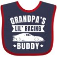 thumbnail image 3 of Inktastic Grandpas Lil Racing Buddy Boys or Girls Baby Bib, 3 of 4